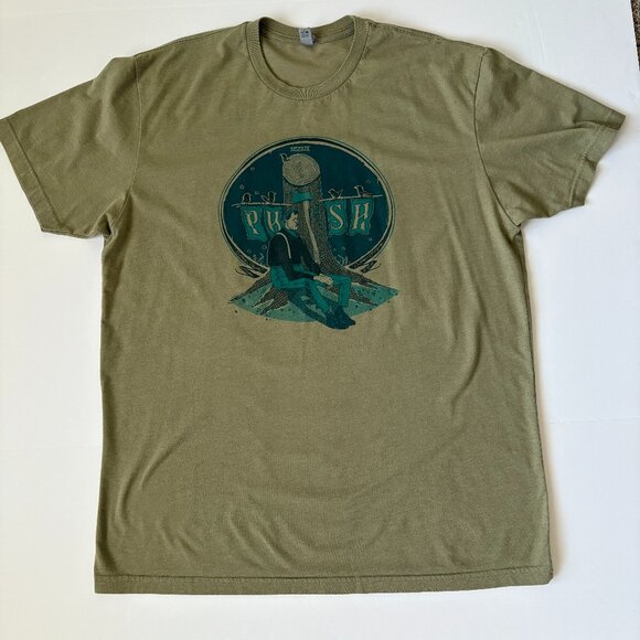 Phish Eugene Oregon Concert Tour Rock Band Tee Shirt Sz XL 2014 Rich Kelly Green - Picture 1 of 15